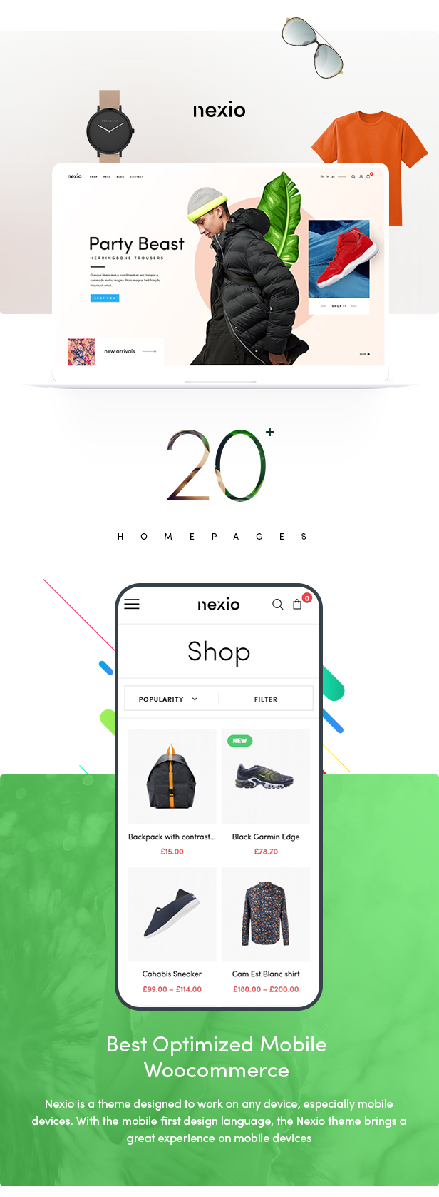 WordPress主题Nexio v1.0.7 时尚服装WooCommerce商店主题